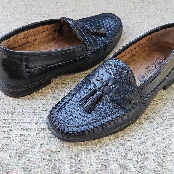 Nunn Bush Men Shoes Strafford Woven Boys Slip-on Tassel Loafer Sz 8.5 - Picture 2 of 12